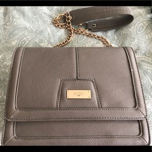 Taupe bcbg bag w chain